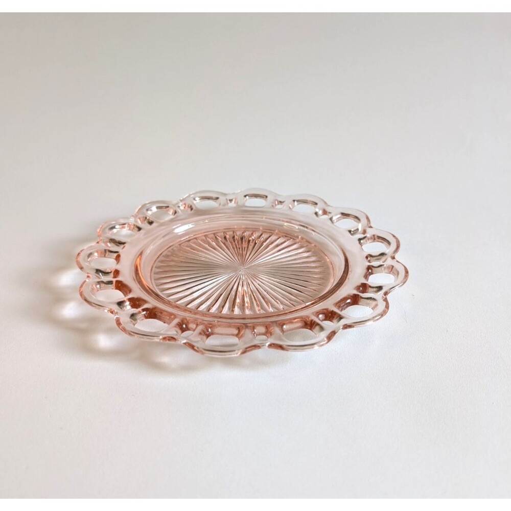 Vintage Anchor Hocking Old Colony Pink Depression Glass Luncheon Plate